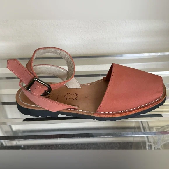 Women’s PONS Avarca Classic Style Sandals Coral - Picture 3 of 7